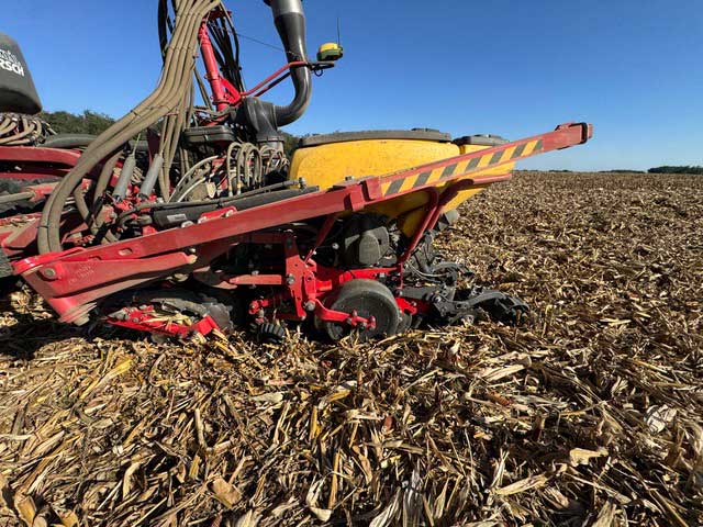 No-till vetés Precision Planting technológiával